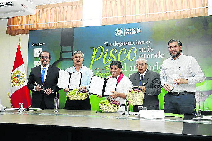 Instaurarán nuevo récord Guinnes de la degustación de pisco más grande del mundo