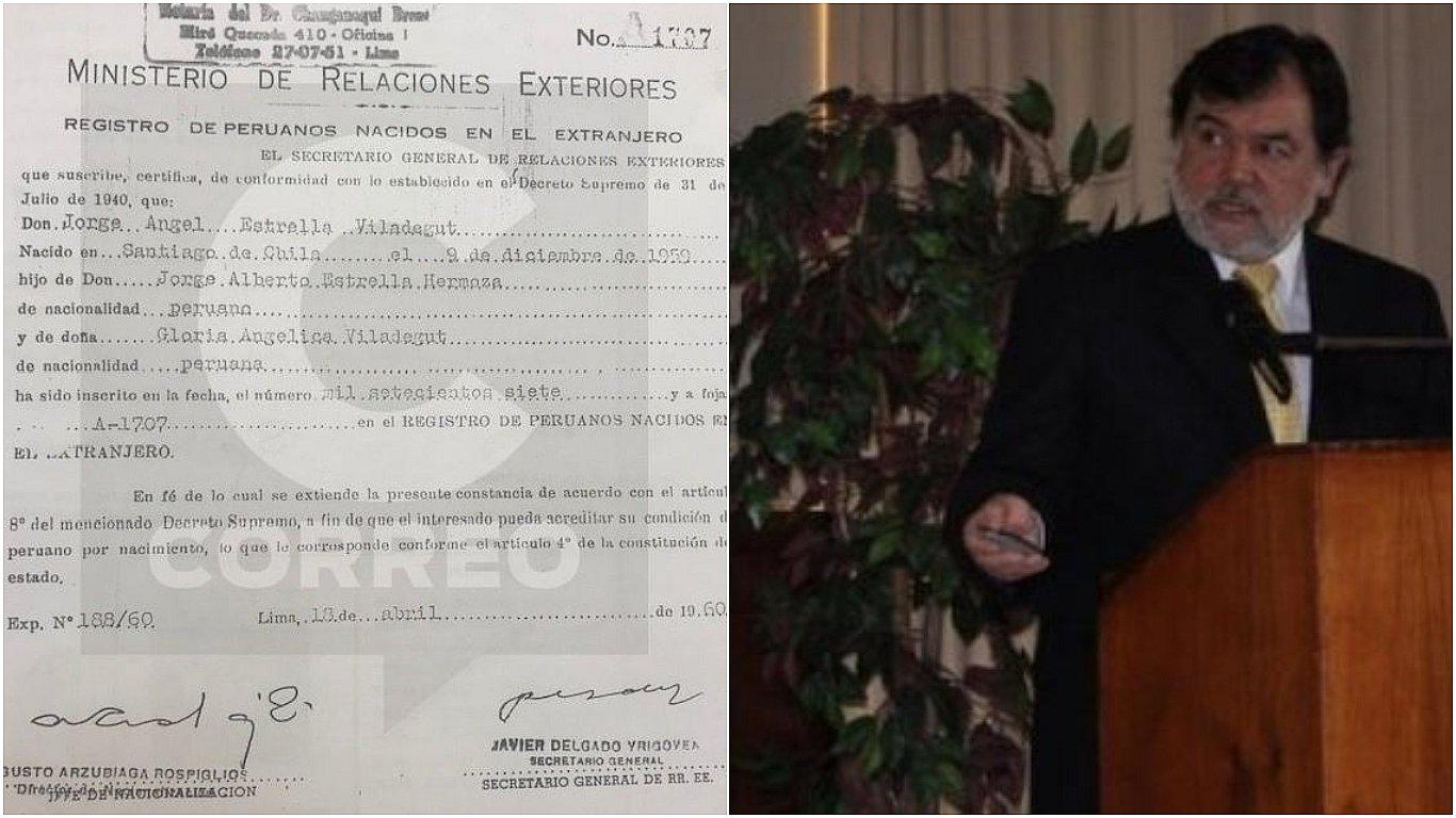 Jorge Estrella, voceado nuevo jefe de la Sunat, nació en Chile pero fue inscrito como peruano