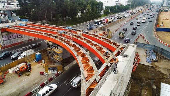 Inician construcción de puente para unir Surco y San Borja en intercambio vial ‘El Derby’ (FOTOS)