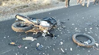 Motociclista sufre accidente en el distrito de Crucero