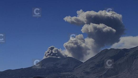 ​El volcán Sabancaya presenta 46 explosiones al día