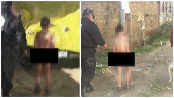 Pasco: Niño escapa casi desnudo de su casa para seguir jugando en cabina de internet