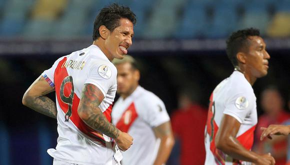 La emoción de Gianluca Lapadula por la clasificación de la selección peruana. (Foto: Jesús Salcedo / GEC)