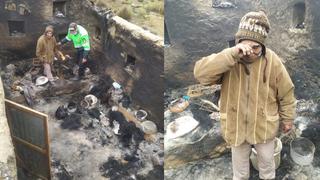 Hombre de 72 años pierde todas sus pertenencias tras incendio ocasionado por un rayo en Arequipa (VIDEO)
