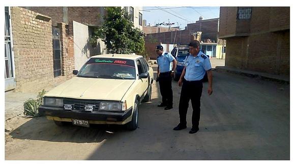 Serenos de Trujillo recuperan automóvil reportado como robado