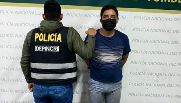 Según la Policía Nacional del Perú, el intervenido se dedicaría a trasladar artefactos explosivos desde Ecuador a Perú para abastecer a la banda criminal “El Tren de Aragua” inmersa en extorsión.