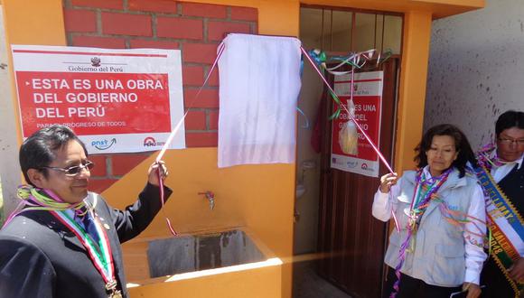 Alcalde de la Municipalidad Distrital de Orurillo inauguró sistema de agua potable y saneamiento básico