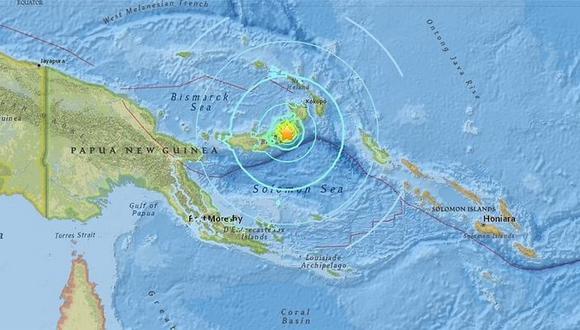 Terremoto de 7.3 grados sacude Papúa Nueva Guinea y activa alerta de tsunami