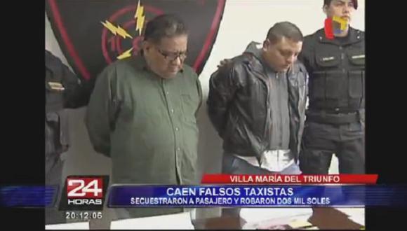 ​Detienen a dos falsos taxistas en Villa María del Triunfo