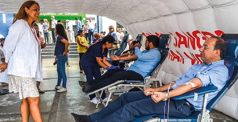 ​Campaña de donación de sangre para niños con cáncer del INEN en La Victoria