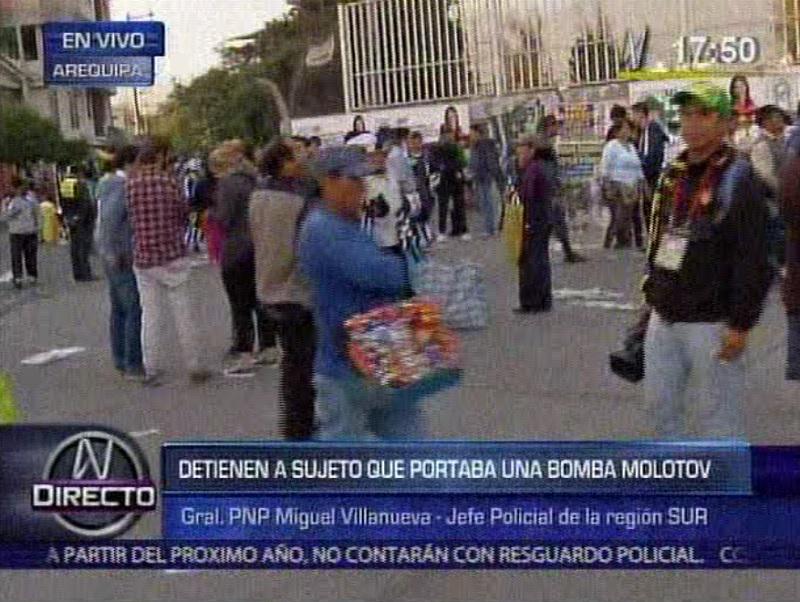 Alianza Lima vs Sporting Cristal: Detienen a hombre con bomba molotov