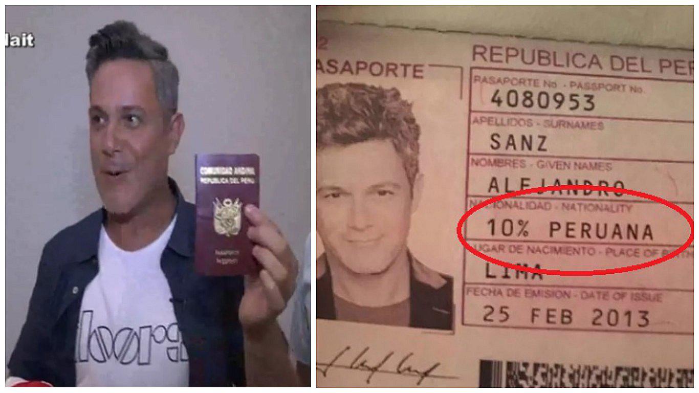 Alejandro Sanz: así fue su reacción tras recibir su pasaporte peruano (VIDEO)