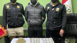 Sujeto fue capturado al micro comercializar marihuana en mototaxi en Lircay