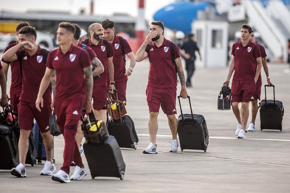 La llegada de River Plate a Lima para disputar la final de la Copa Libertadores (FOTOS y VIDEO)