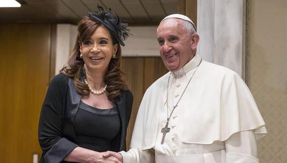 El papa Francisco recibe en audiencia privada a Cristina Fernández