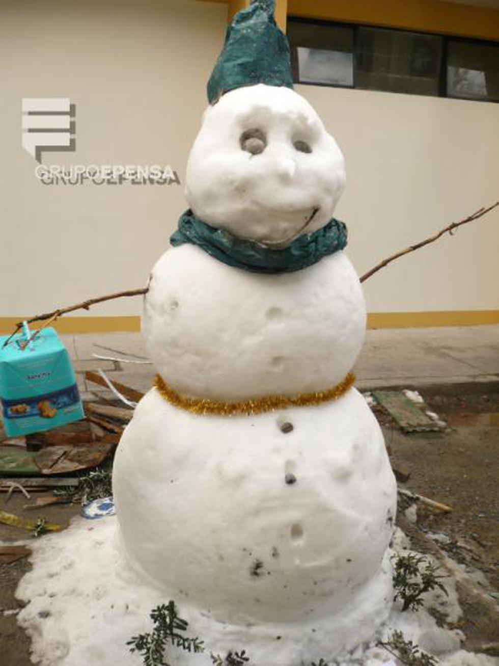 Pasco vive una Navidad de altura con muñecos de nieve y parajes iluminados