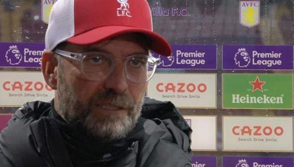 Jürgen Klopp acepta el durísimo revés que sufrió Liverpool ante Aston Villa