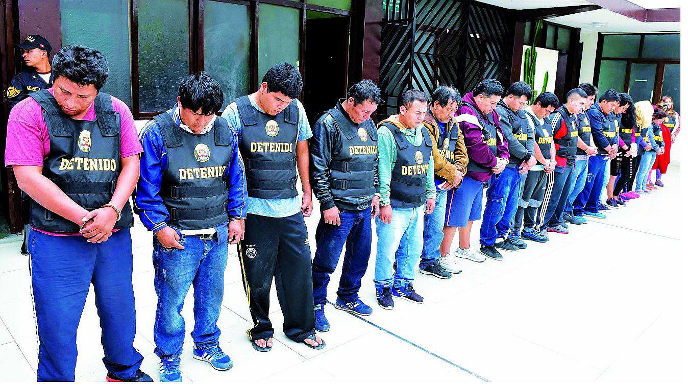 Chimbote: Desarticulan banda “Los Secos de Chimbote”, integrada por 22 personas