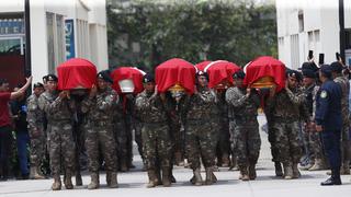 Masacre en el Vraem: policías asesinados recibieron los honores de ley en Lima | FOTOS 