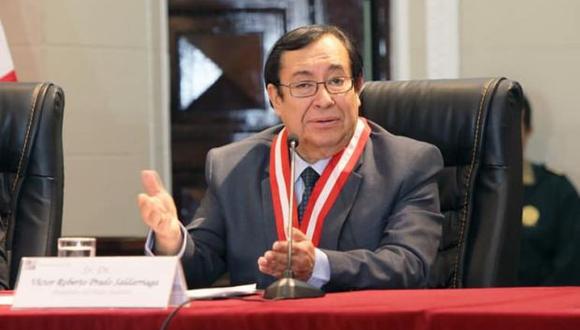 El juez supremo Víctor Prado Saldarriaga fue presidente del Poder Judicial entre julio y diciembre del 2018. (Foto: Poder Judicial)
