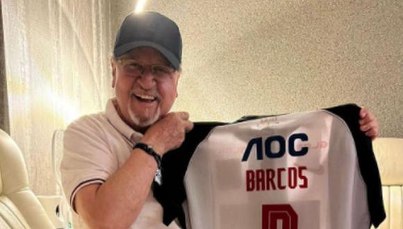 Kiko lució la camiseta de Hernán Barcos. (Foto: Instagram / @barcos)