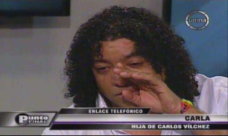 Carlos Vílchez se defiende llorando de acusaciones de su esposa