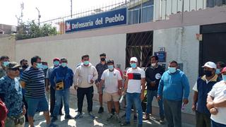 Choferes protestan contra inspectores de la municipalidad de Chiclayo