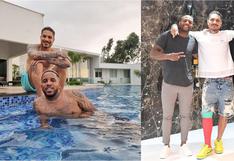Jefferson Farfán y Paolo Guerrero posan en la piscina: “Tiempo de relajo”