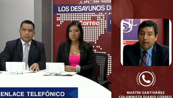 ​Martín Santivañez: "El humalismo ha debilitado la democracia peruana"