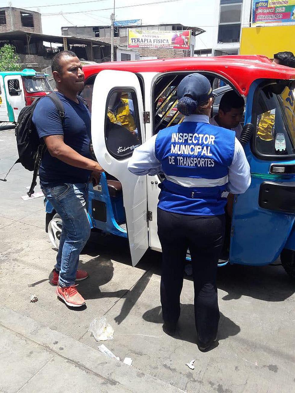 Envían más de 100 mototaxis informales al depósito Municipal de Villa El Salvador