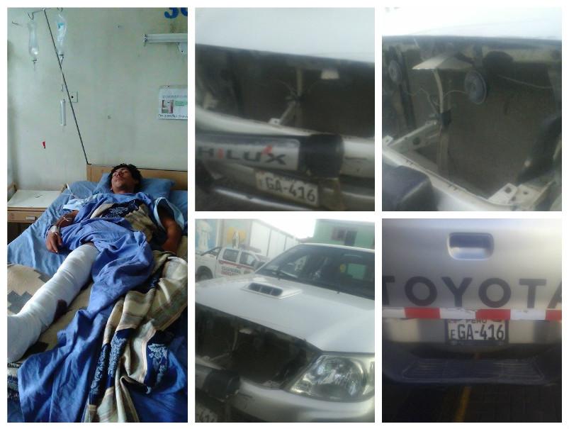 Camioneta del Gobierno Regional de Junín atropella a motociclista en Ayacucho (VIDEO)