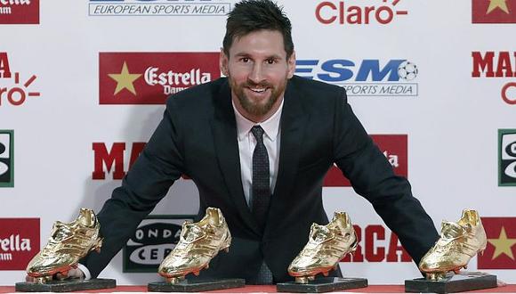 Lionel Messi recibe la Bota de Oro al ser el goleador del 2016-17 (VIDEO)