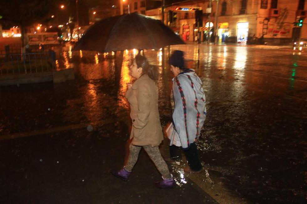 Lluvia de más de 7 horas azotó la ciudad de Huancayo (FOTOS)
