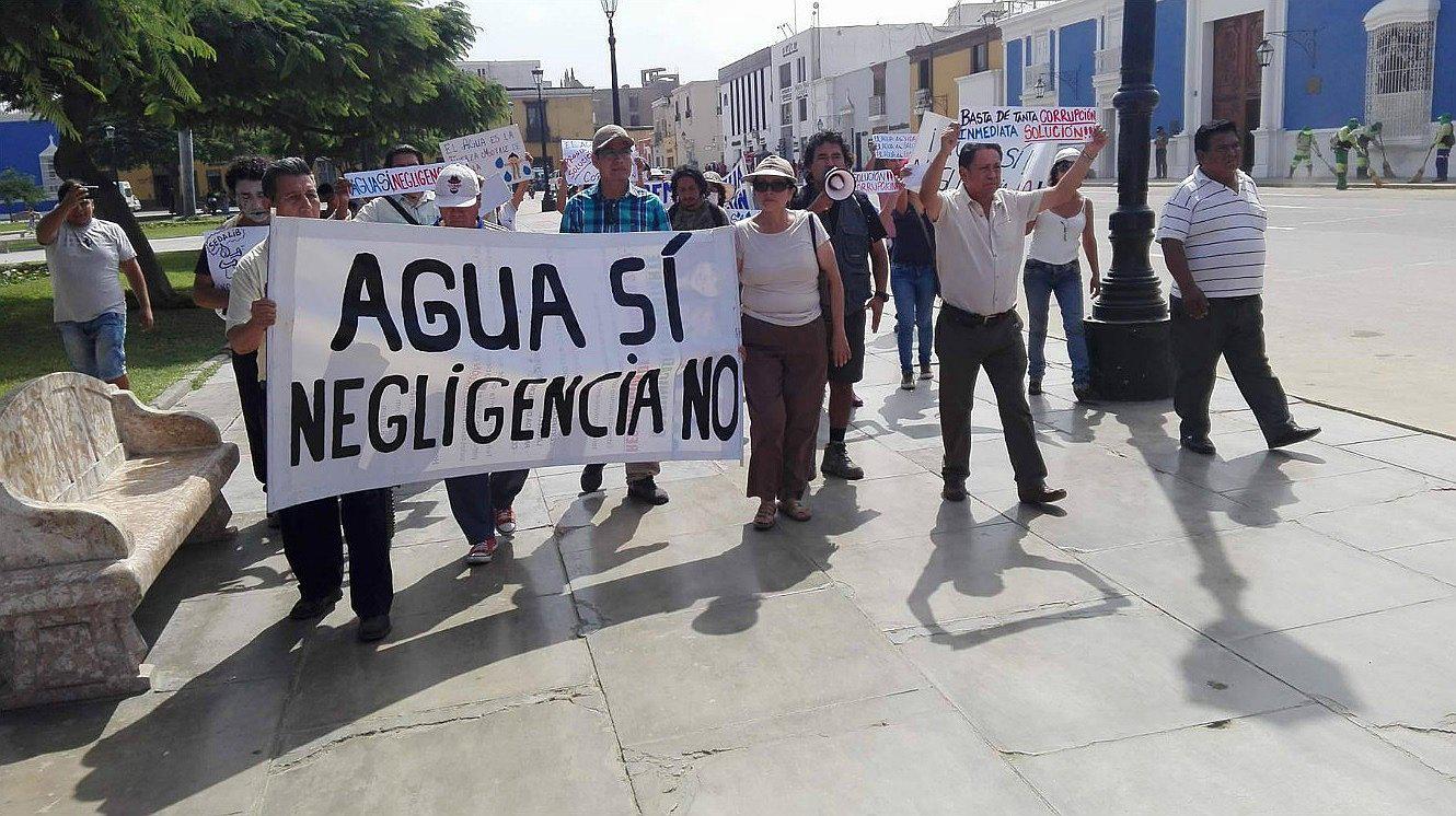 Trujillanos marchan por la falta de agua (VIDEO) 