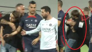 Lionel Messi no pudo evitar que seguridad retire a hincha que quiso un recuerdo con el argentino (VIDEO)