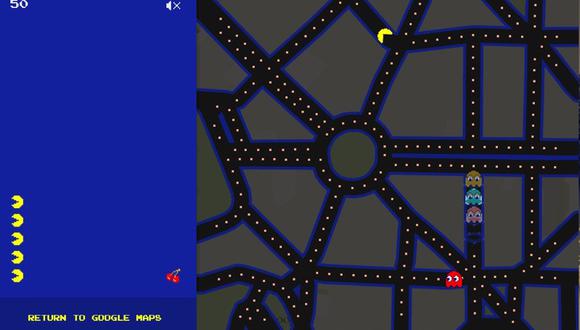 ¿Ya jugaste Pac Man por Google Maps?