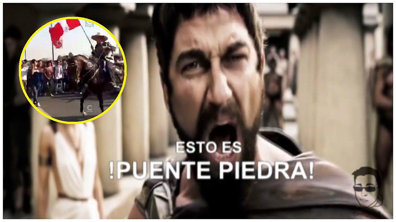 Facebook: Con escena de '300' recrean protesta contra el peaje en Puente Piedra (VIDEO)