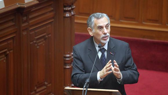 Pedro Francke, ministro de Economía y Finanzas, sustentó en el Cingreso el proyecto de ley sobre el presupuesto público para el año fiscal 2022. (Foto: MEF)