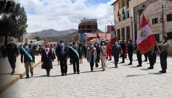 El alcalde de la Municipalidad Provincial de Melgar, Esteban Alvarez, encabezó las diversas actividades. (Foto: Difusión)