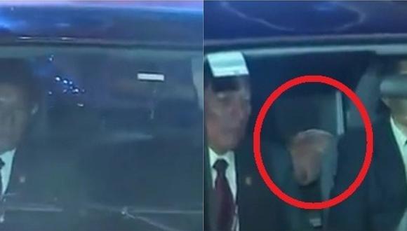 Carlos Tubino se escondió en auto para evitar declarar ante la prensa sobre cuestión de confianza (VIDEO)