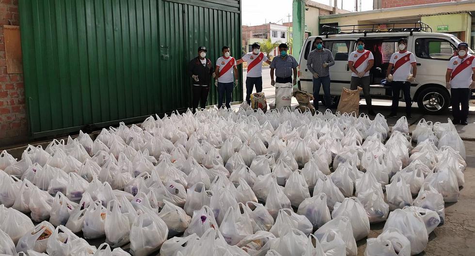 Empresa privada entrega víveres a familias de cuatro distritos en cuarentena