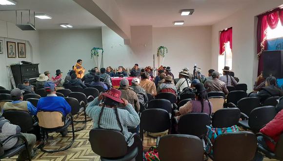 Alcalde de Orurillo y dirigentes de Nuñoa y Asillo rechazan minería 