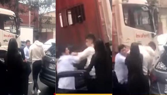 Jugador de Alianza Lima se agarró a golpes con conductor en plena vía pública (VIDEO)