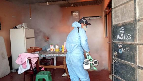 Asimismo,  se ha logrado fumigar más de 17 mil casas buscando desaparecer el zancudo Aedes Aegypti.