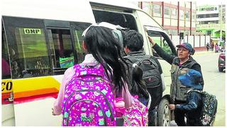 Huancayo: Transporte público debe respetar pasaje escolar y con el mismo aforo del 100%