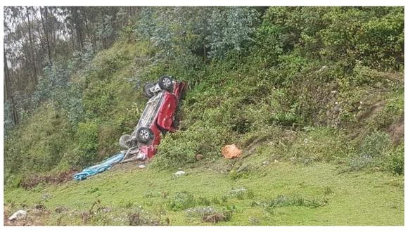 Accidente de tránsito se registro en la Curva Madre, ubicado en el distrito de Cochorco, en la provincia de Sánchez Carrión. (Foto: Radio cadena 96 FM)