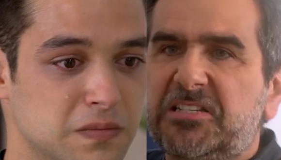 ‘Diego Montalbán’ y  ‘Cristóbal’ protagonizaron una de las escenas más conmovedoras de "Al fondo hay sitio". (Foto: Captura América TV).