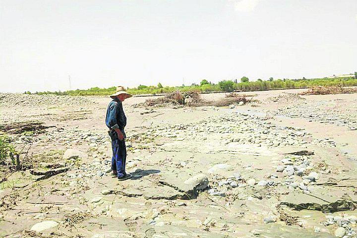 Se incrementa el caudal del río Pisco y de nuevo pone en peligro los cultivos del valle