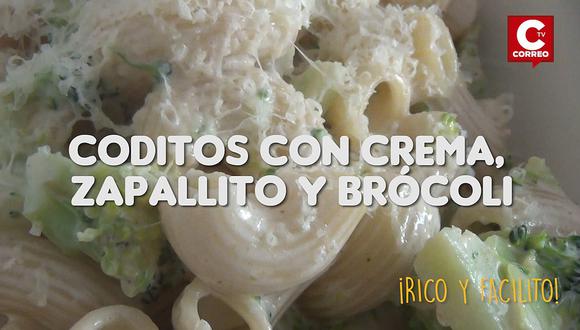 ​Rico y facilito: Coditos con crema, zapallito y brócoli ideal para los peques (VIDEO)