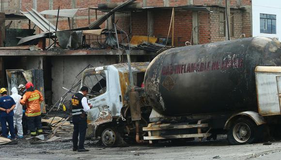 Según Osinergmin, la causa de la tragedia fue una indebida manipulación de válvulas del camión-cisterna. (Foto: Gonzalo Cirdova)